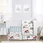 Construction Truck Collection 4 Piece Bumperless Crib Bedding