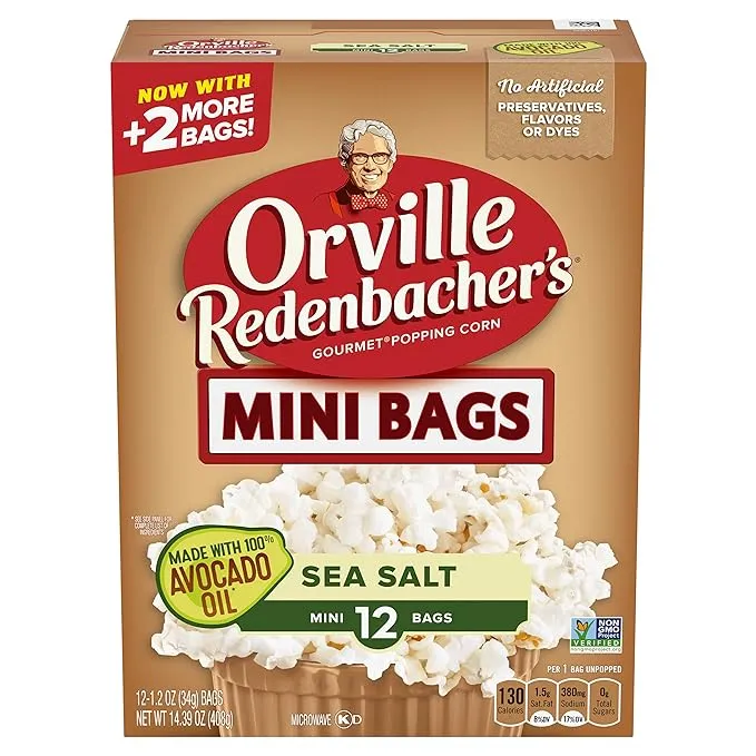 Orville Redenbacher's Avocado Oil Sea Salt Microwave Popcorn