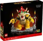 LEGO Super Mario The Mighty Bowser 71411, 3D Model Building Kit, Collectible Posable Character Figure with Battle Platform, Memorabilia Gift Idea for Fans of Super Mario Bros.