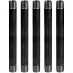 Supply Giant 3/4 inch x 48 inch Black Steel Pipe, Threaded Three Quarter inch