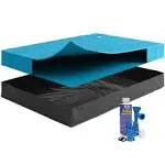 Free-Flow, Waterbed Hardside Mattress Bundle, Includes Fill & Drain Kit, 8oz. Water Conditioner and Stand-Up Liner, Heavy Duty Vinyl, Size Queen, Frame NOT Included