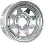 Trailer Rim Wheel 13 in. 13X4.5 5 Lug Hole Bolt Wheel Galvanized Spoke Design