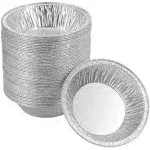 50 Pack - Pie Pans 5 Inch Mini Pie Tins HEAVY-DUTY Disposable Aluminum Foil Tar