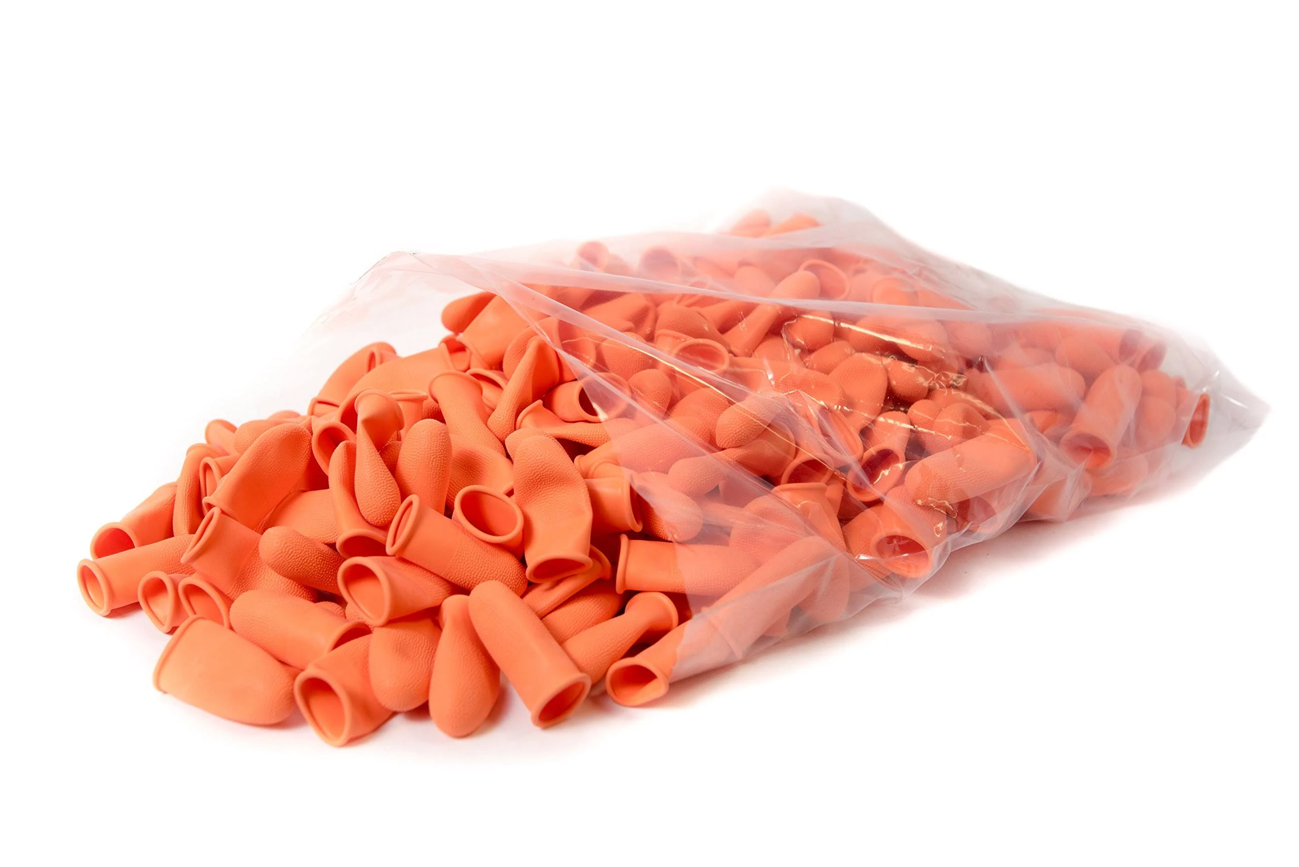 Bertech - FC-O-L Heavy Duty Industrial Grade Finger Cots, Orange Color, 14 Mil Thick, Large, (Pack of 300)