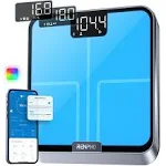 RENPHO Christmas Gifts for Women Men, Smart Body Scale with RGB Lighting Platform, Rechargeable Scale with BMI, Body Fat, Muscle Mass, Customize Color Themes, FSA HSA Eligible, Elis Chroma