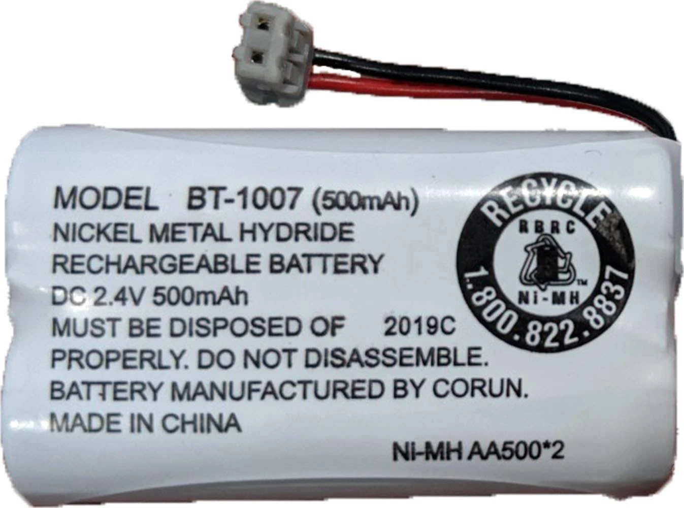 Battery BT-1007 BT1007 BT904 BT-904 BT1015 BT-1015 BBTY0651101 BBTY0460001 BBTY0510001 BBTY0624001 BBTY0700001 HHR-P506 HHR-P506A Compatible with Uniden Telephones (1-Pack)