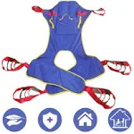 BUYHAO Full Body Patient Lift Sling, Head and Back Support, Toileting Transfe...