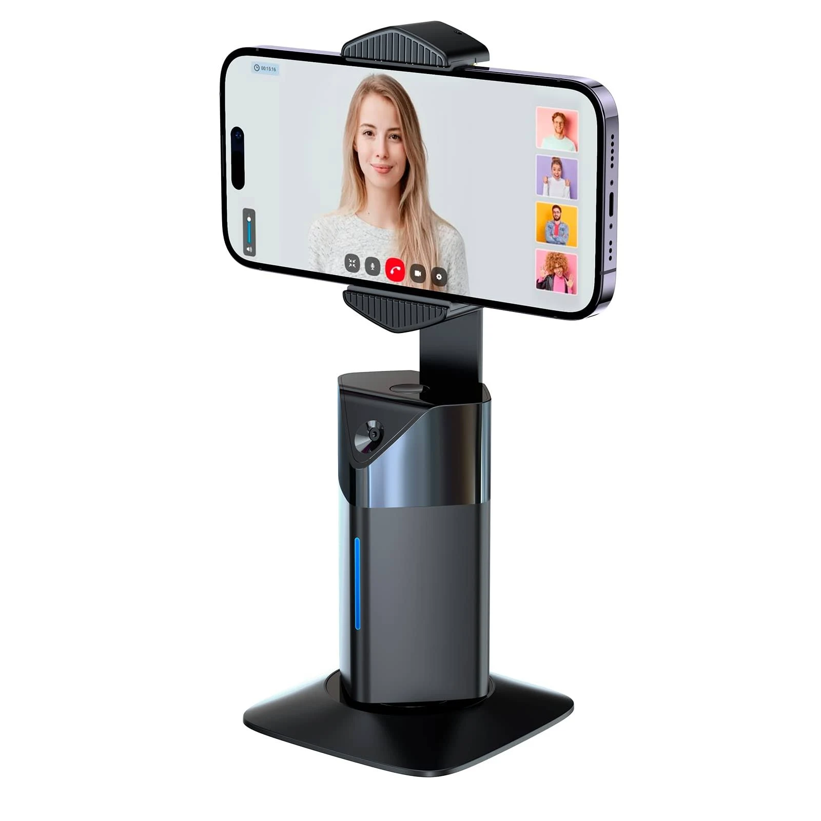 JOYTRIP Auto Tracking Phone Holder,Built-in AI-Power Camera and Image Processor,360 °Rotation Tracking System,for Live Streaming,Vlogging,and Video Social Media