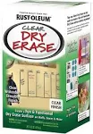 Rust-Oleum 284637 One Step Paint Dry Erase Clear 16 oz Clear