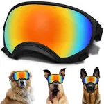 NICERINC Pet Large Dog Sunglasses, Dog Goggles with Adjustable Strap UV Protection Winproof Dog Puppy Sunglasses, Suitable for Medium-Large Dog Pet