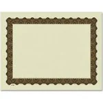 Great Papers Metallic 8.5 x 11 Certificates Beige/Gold 460189