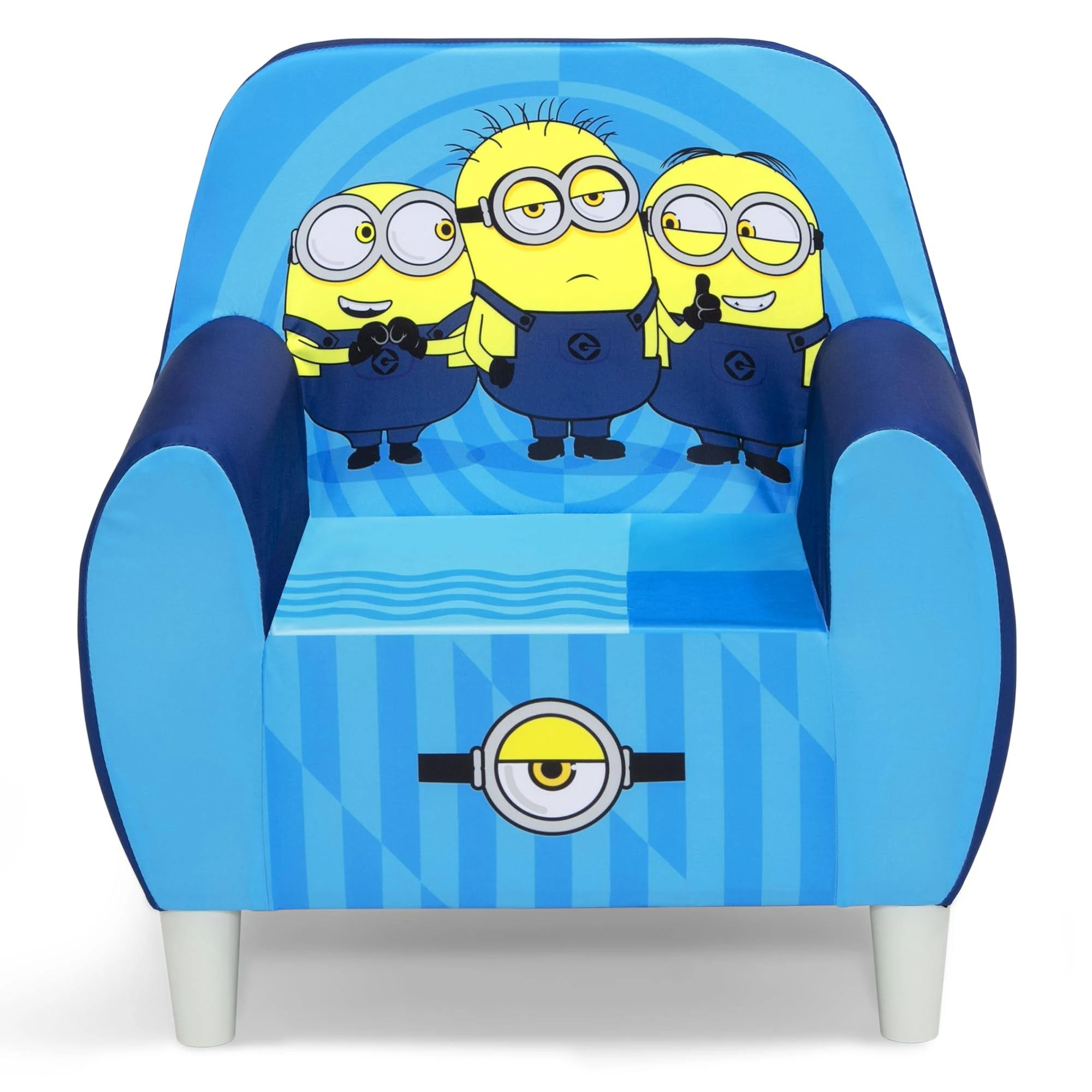 Delta Children Minions Foam Chair for Kids, Blue