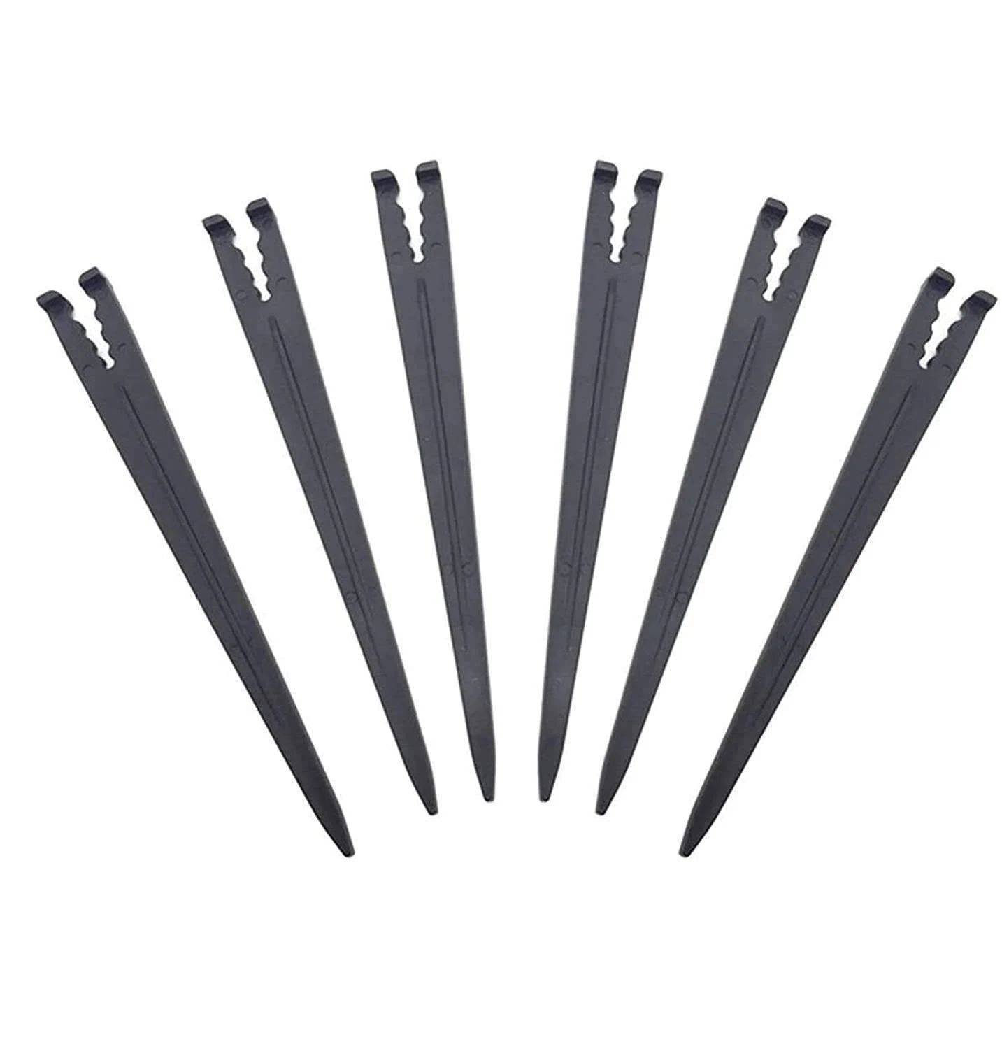 (100-Pack) 1/8-1/4" inch Universal Drip Tubing Hold Stakes for Irrigation ...