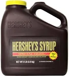 HERSHEY'S 8 lb. Special Dark Chocolate Syrup Jug