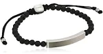 Fossil Men's Plaque Lava Stone Bracelet