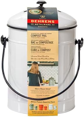 Behrens 1.5 Gallon Steel Compost Pail