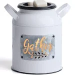 NAFANG Milk Can Wax Melt Warmer, Scentsy Wax Warmer,Metal Wax Burner, Farmhouse Wax Warmers for Melting Scented Wax Cubes,Candle Wax Warmer for