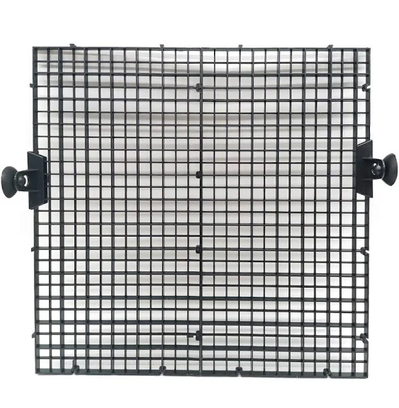 TIHOOD 4PCS Aquarium Divider Tray Plastic Grid Aquarium Egg Crate Light Diffuser, Fish Tank Divider Filter Bottom Isolation with 8PCS Sucker Clip