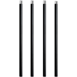 HALIGATE Matte Black M12 Threaded Extension Rod for Pendant Light, Island Lighting, Chandeliers,Lighting Fixture Downrods & Stems,12 Inches