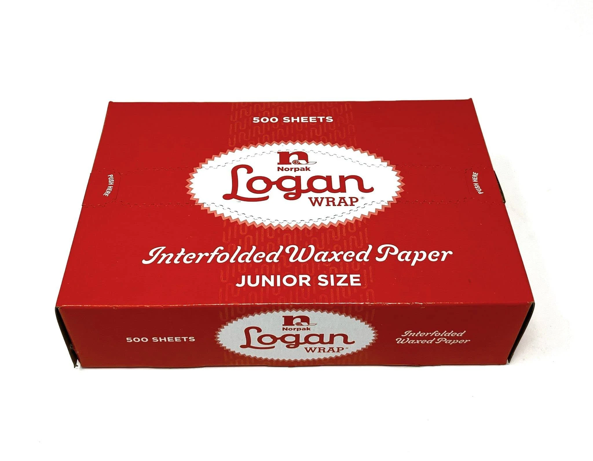 10 3/4" Length X 8" Width, LOGAN Wrap NORPAK Interfolded Wax Paper 500 Sheets