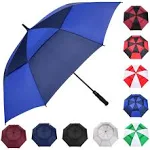 MRTLLOA Automatic Open Golf Umbrella Extra-Large Oversized Double Canopy Vented ...