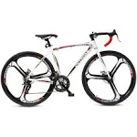 Max4out 700c Wheel Road Commuter Bike, 14/21 Speed Shifter, Dual Disc Brakes ...