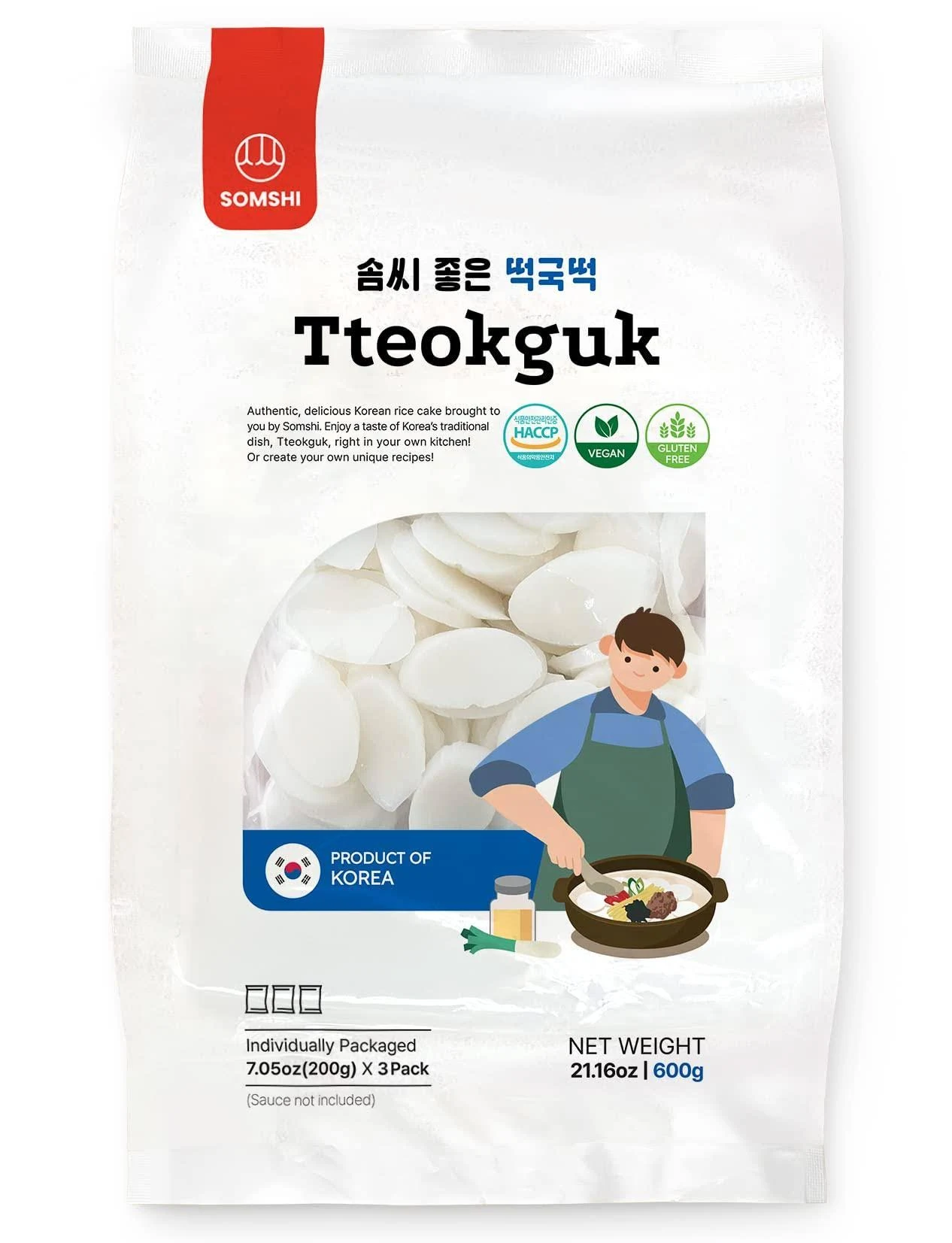 Korean Sliced Rice Cake - Chewy Tteok, Rice Cake Soup, Vegan and Gluten Free Non ...