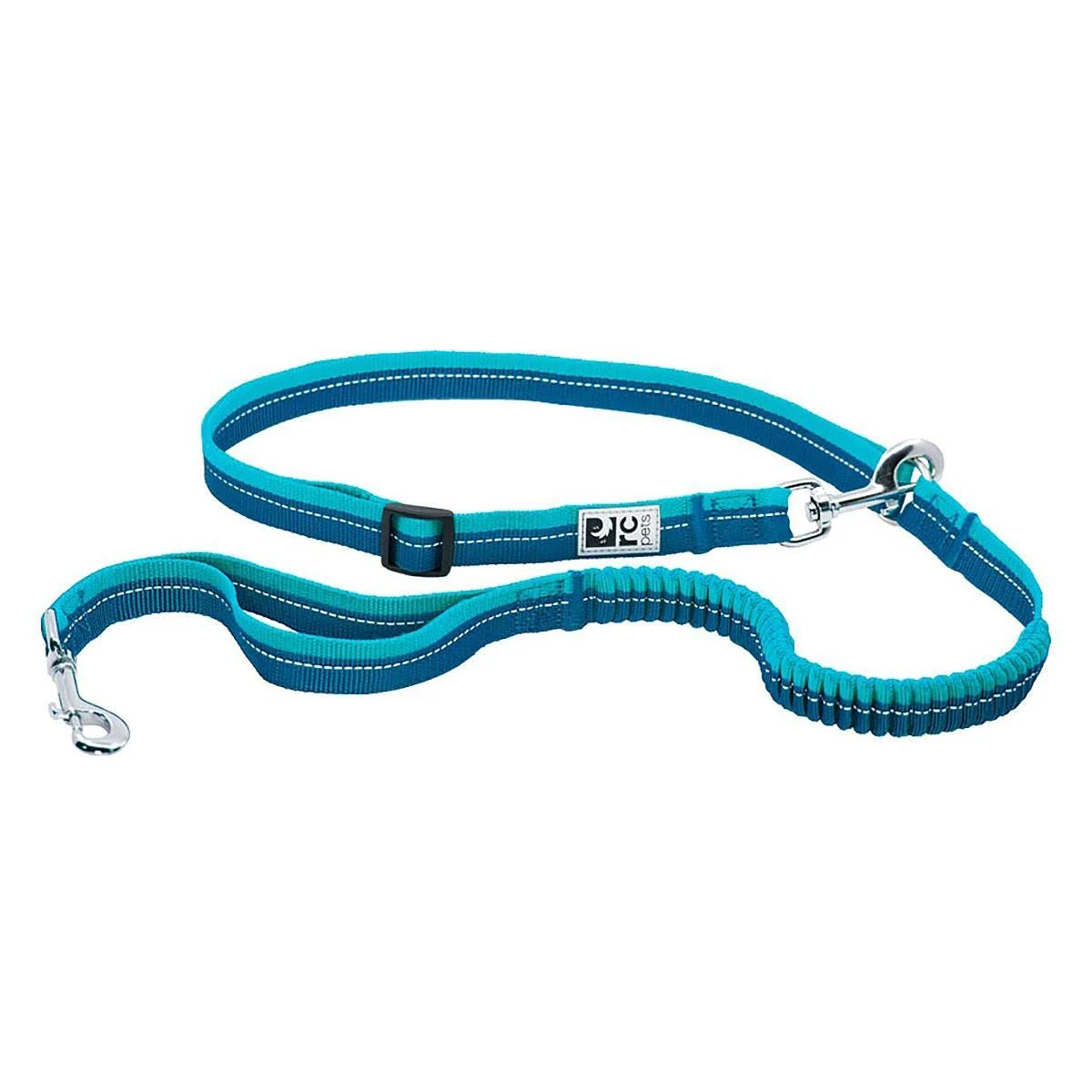 RC Pets Bungee Active Dog Leash, Hands-Free 4-in-1 Dog Leash, Arctic Blue/Teal