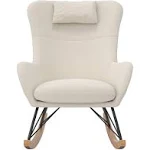 Robbie Rocker Accent Chair with Storage Pockets