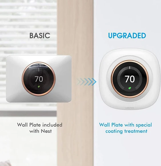 Fintie Wall Plate Cover for Google Nest Learning Thermostat 3rd 2nd 1st Generation