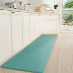  Kitchen Runner Rug Memory Foam, 17x79 inches, Non Slip Waterproof 17&#034;x79&#034; Teal