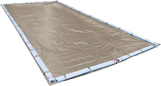 Pool Mate 572040R Winter Pool Cover, Extra Heavy-Duty Sandstone, 20 x 40 ft Inground Pools
