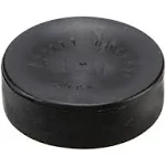 MyLec Hockey Pucks for Outdoor Hockey, Training Pucks for Street Hockey, Durable & Lightweight Solid Plastic Pucks, No Friction Ice Hockey Pucks, One-Size (Black, Pack of 6)