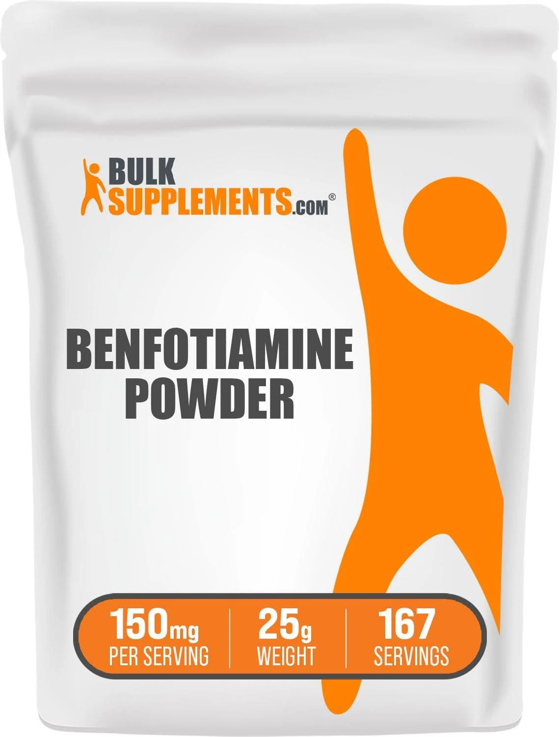 BulkSupplements.com Benfotiamine Powder - Benfotiamine 150mg Supplement - B1 Vitamin - Thiamine B1 Supplement - B1 Benfotiamine Powder - Nerve Suppor