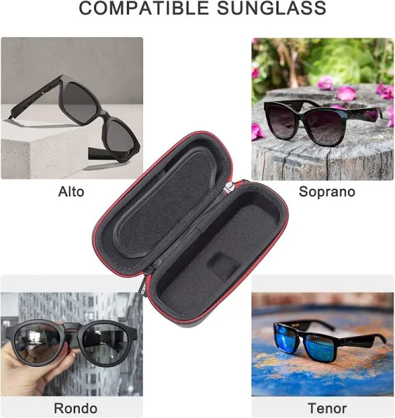 RLSOCO Carrying Case for Bose Frames Audio Sunglasses : Frames Soprano/Frames Tenor/Frames Alto/Frames Rondo Smart Glasses, Bluetooth Audio Sunglasses（NOT for Frames Tempo）