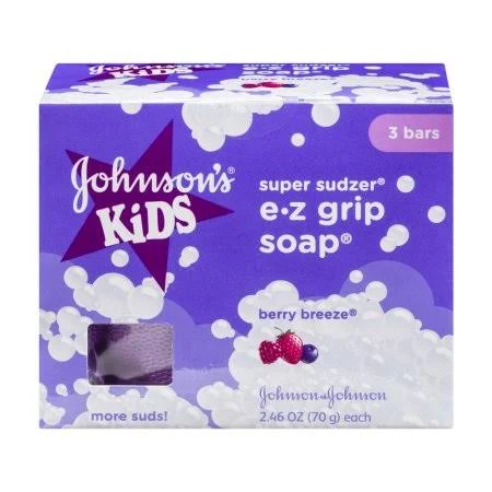 Johnson's Kids, Super Sudzer e-z grip soap, Berry Breeze, 7.35 oz, 3 ct