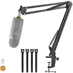 for Blue Yeti Microphone Boom Arm, YUZUHOME Adjustable Suspension Blue Yeti x and ...