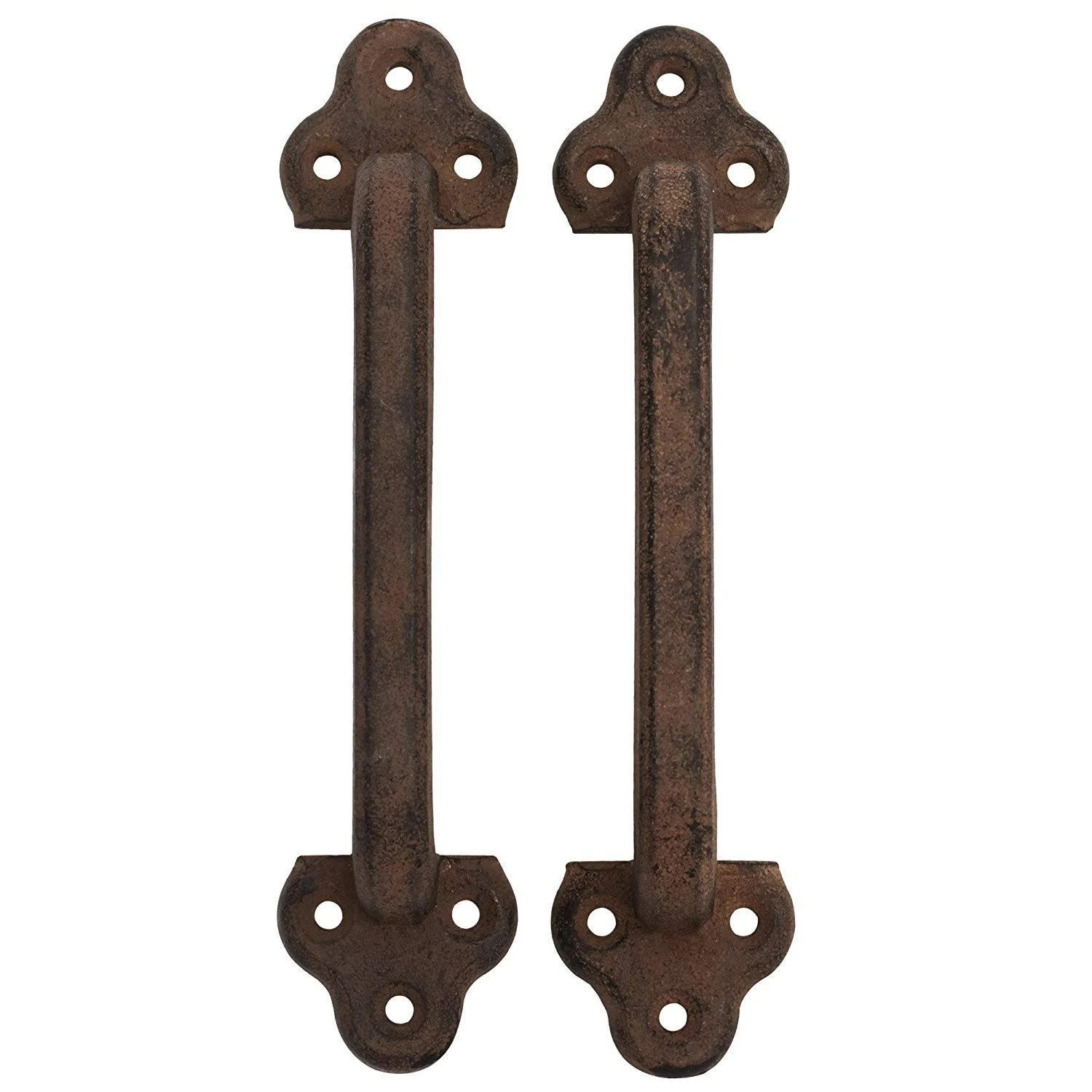 Iron Pull Handle for Doors Set of 2 Rustic Style for Barn Doors, Gates and More