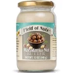 Field of Nuts Inc. Macadamia Nut Butter | Raw and Without Any Additives or Sugar | Made from Macadamia Nuts | Perfect Keto Diet Snack - 12 Oz