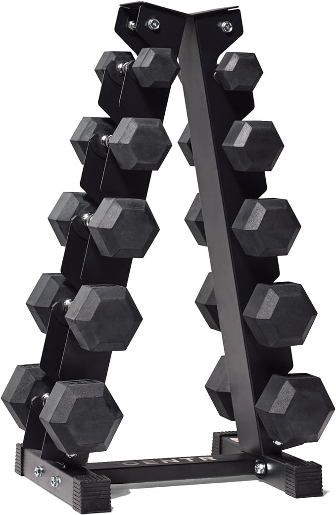 Centr Dumbbell Weight Set with Rack