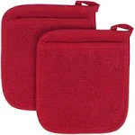 Ritz Terry Pocket Mitt & Hot Pad: Unparalleled Heat Resistant, Durable 100% Cotton – Ergonomically Designed for Optimal Grip – Easy-Care Machine Washable, Perfect for Your Kitchen – Paprika Red, 2-Pk