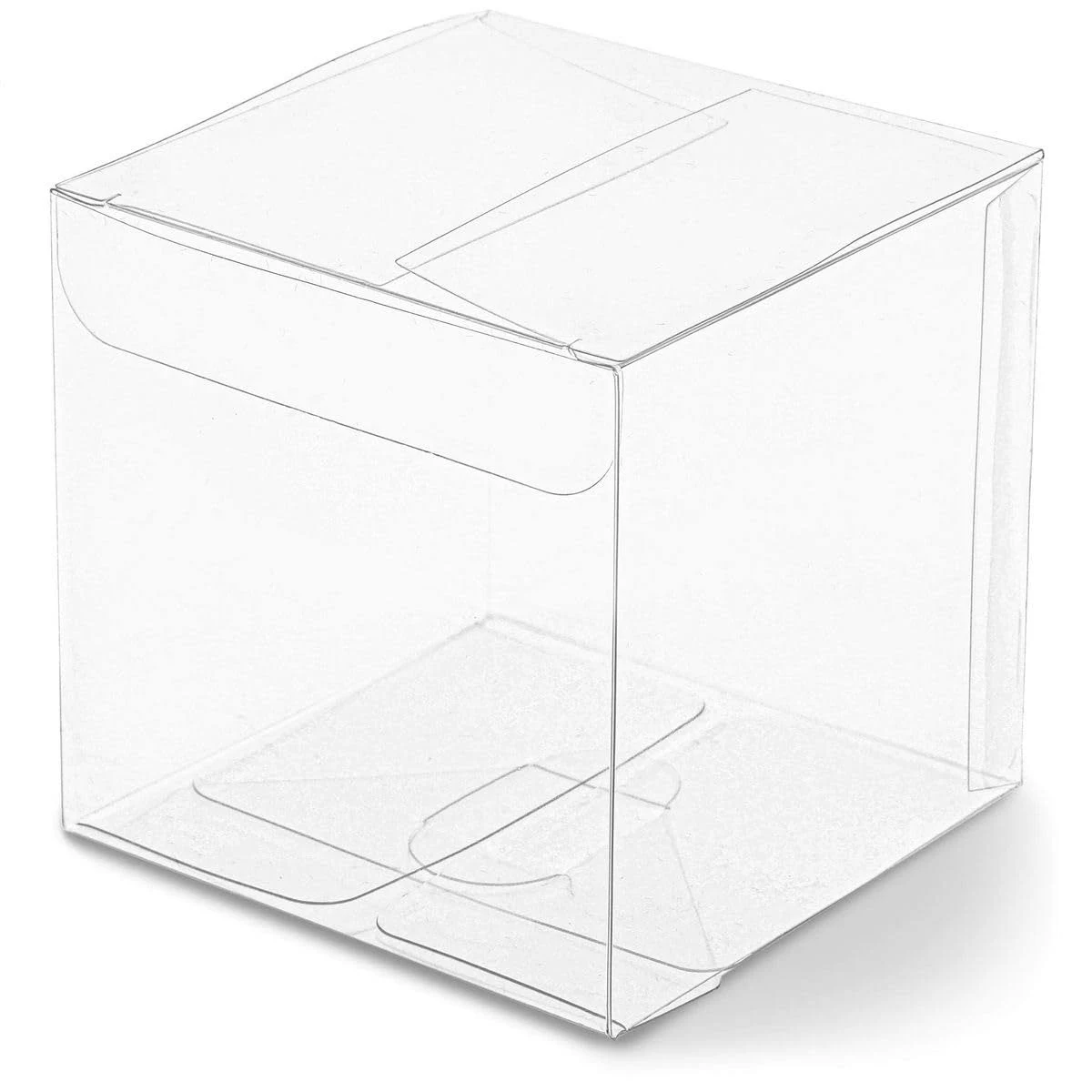 Juvale 50-Pack Clear Gift Boxes