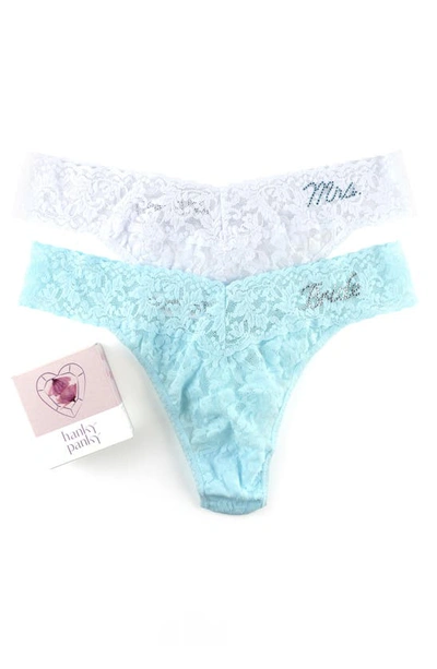 Hanky Panky Bride & Mrs. Original-Rise Lace Thong Gift Set