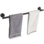 TocTen Bath Towel Bar - Thicken SUS304 Stainless Steel Bathroom Towel Holder, Towel Rod for Bathroom Heavy Duty Wall Mounted Towel Rack Hanger (20 in, Black)