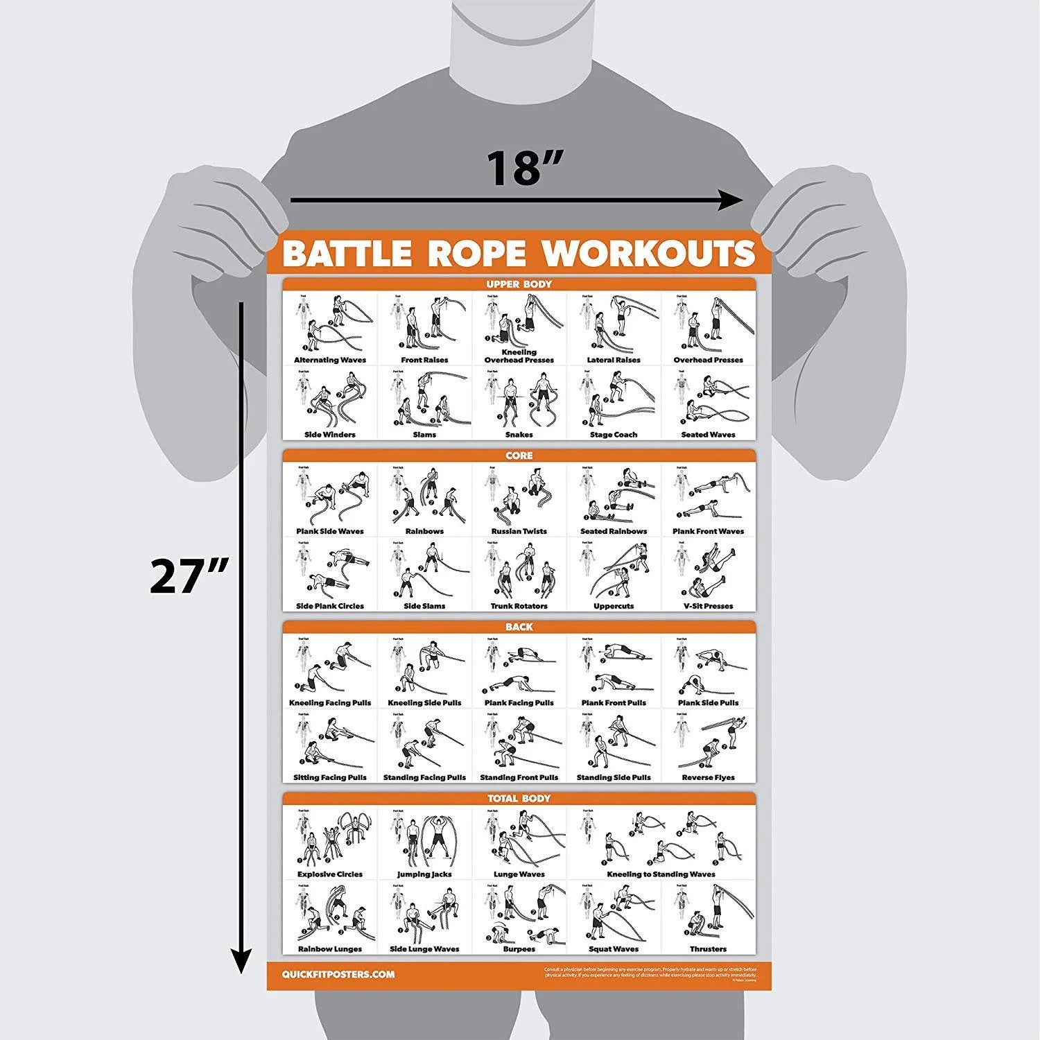 Palace Learning QuickFit Battle Rope Workout Poster