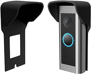 | Cover Compatible with RingPro & Pro2 Video Doorbell | Camera Protection from Rain Glare Light | Slim and Strong