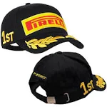 Pirelli Unisex Adult Podium 1st Place Champion Cap Adjustable Strapback Hat