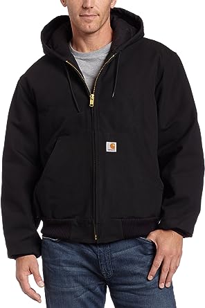 Carhartt Men's Loose Fit Firm Duck Insulated Flannel-Lined Active Jacket