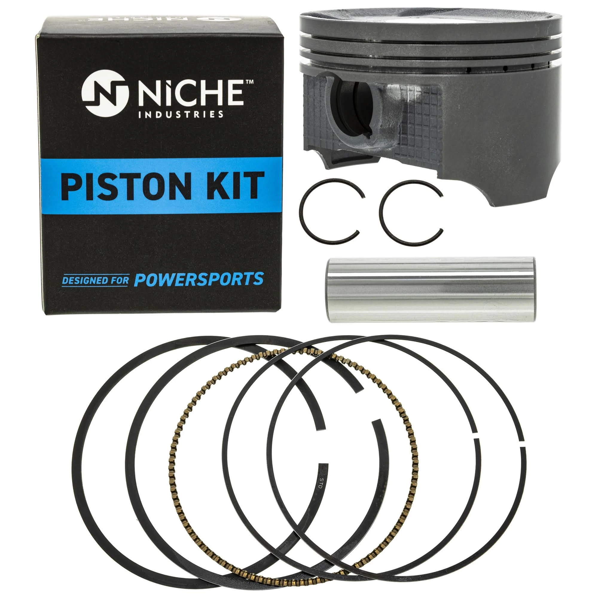 NICHE Stock Piston Kit for Suzuki 12100-38F21-050 12111-38F21-0F0 Eiger King Quad 400