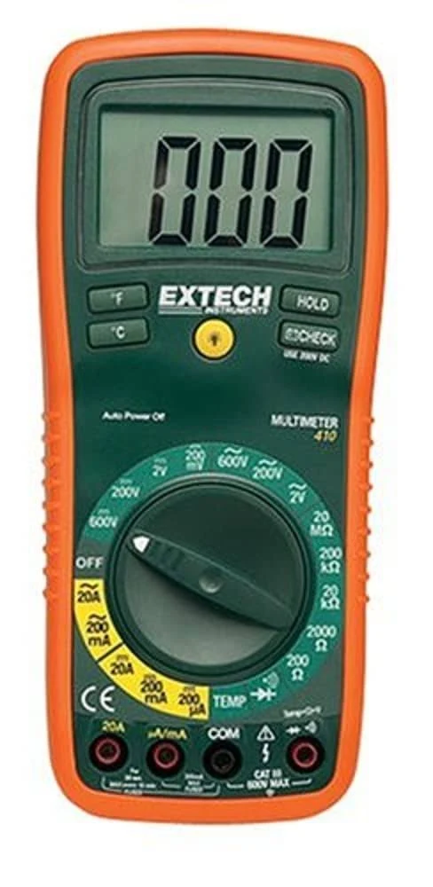 Extech EX410A Professional True RMS Multimeter with 8 Functions